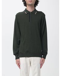 Manuel Ritz - Long-Sleeved Knitted Polo Shirt - Lyst