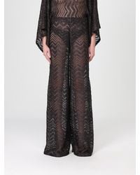 Missoni - Flared Lurex Viscose Knit Trousers - Lyst