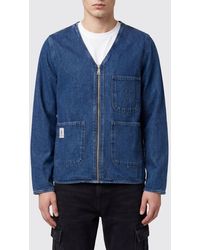 Vision Of Super - Cotton Denim Jacket With Zip Closure - Lyst