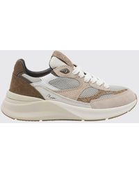 Date - Musa Suede And Mesh Low-Top Trainers With A Leather Interior - Lyst