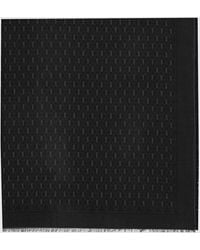 Saint Laurent - Ysl Monogram Jacquard Scarf - Lyst