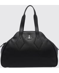 Vivienne Westwood - Large Yasmine Shoulder Bag With Monogram And Orb Logo - Lyst