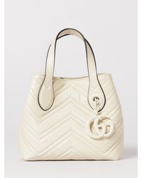 Gucci - Gg Marmont Mini Chevron Quilted Bag - Lyst