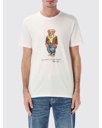 Polo Ralph Lauren - Cotton T-Shirt With Bear Print - Lyst