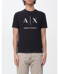 ARMANI EXCHANGE - Cotton T-Shirt With Logo - Lyst