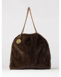 Stella McCartney - Large Falabella Faux Fur Shoulder Bag - Lyst