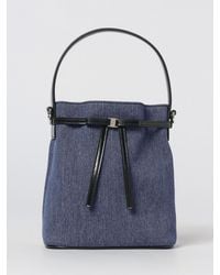 Ferragamo - Mini Bow Cotton Bucket Bag - Lyst