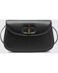 Gucci - Bamboo Small Goat Leather Shoulder Bag With Turn-Lock Closure - Lyst