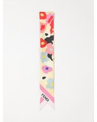 Fendi - Bedruckter Seidenschal - Lyst