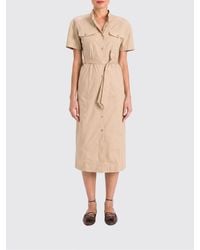 Twinset - Cotton Chemisier Midi Dress - Lyst