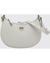 Pinko - Love Bag Half Moon Simply Smooth Calf Leather Shoulder Bag - Lyst