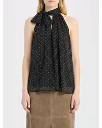 ROTATE BIRGER CHRISTENSEN - Polka Dot Polyester Blouse - Lyst