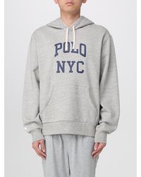 Polo Ralph Lauren - Cotton Blend Hoodie With Logo - Lyst