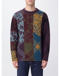 Dries Van Noten - Abstract Jacquard Wool And Alpaca Blend Crewneck Sweater - Lyst