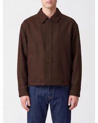 MM6 by Maison Margiela - Wool And Cotton Shirt Jacket With Concealed Closure - Lyst