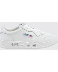 Autry - Medalist Low Sneaker Aus Glattem Kalbsleder Mit Perforierter Spitze - Lyst