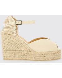 Castañer - Elegant Ankle Strap Espadrille Platform Wedges Casual Peep Toe Shoes - Lyst