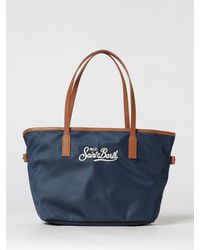 MC2 Saint Barth - Nylon Bag With Embroidered Logo - Lyst