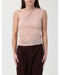 Elisabetta Franchi - Ruched One-Shoulder Top - Lyst