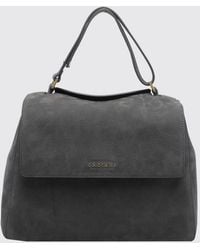 Orciani - Sveva Hammered Leather Handbag With Adjustable Handle And Strap - Lyst