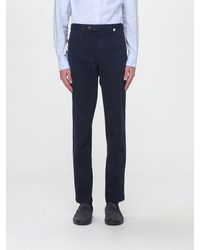 Myths - Slim Fit Gabardine Chino Trousers With Off-Centre Closure - Lyst