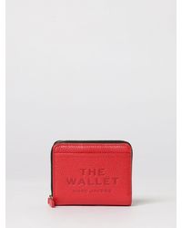 Marc Jacobs - The Mini Compact Grained Leather Wallet - Lyst