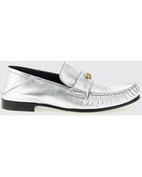 Versace - La Medusa Laminated Leather Loafers - Lyst