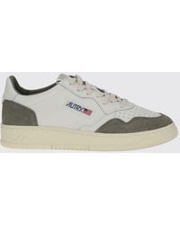 Autry - Medalist Low Two-Tone Calfskin And Suede Trainers - Lyst