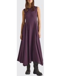 Momoní - Momon&Igrave Eldra Off-The-Shoulder Silk-Blend Midi Dress With Asymmetrical Hem - Lyst