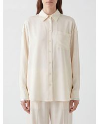 Stella McCartney - Long-Sleeved Acetate-Blend Shirt With Dropped Shoulders - Lyst