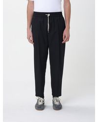 Drole de Monsieur - Virgin Wool Trousers With Drawstring - Lyst