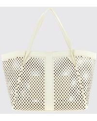 Twinset - Perforated Faux Leather Tote Bag - Lyst