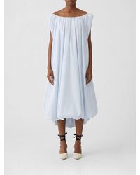 Jacquemus - Lavande Striped Cotton Blend Midi Dress - Lyst