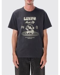 Levi's - Cotton Crew-Neck T-Shirt With Graphic Print And Front Logo - Lyst