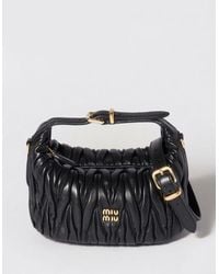 Miu Miu - Matelassé Leather Handbag - Lyst