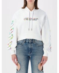 Off-White c/o Virgil Abloh - Cotton Hoodie With Logo - Lyst
