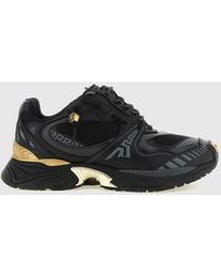 Versace - Sneakers Aus Netz Und Leder - Lyst