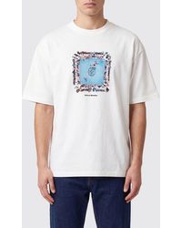 Drole de Monsieur - Graphic Print Cotton T-Shirt With Lettering Logo - Lyst