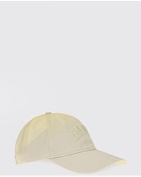 Ganni - Two-Tone Organic Cotton Baseball Cap With Embroidered Logo - Lyst