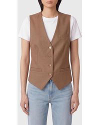 Elisabetta Franchi - Linen Blend Vest - Lyst