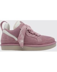 UGG - Lo Lowmel Low-Top Suede Trainers With Wool Interior - Lyst