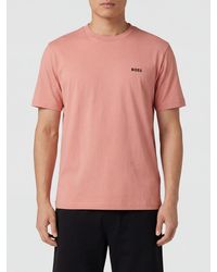 BOSS - Cotton T-Shirt With Logo - Lyst
