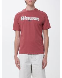 Blauer - Cotton T-Shirt With Logo - Lyst