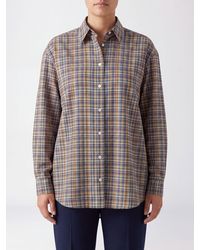 TOTEME - Relaxed Fit Check Shirt - Lyst