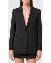 Philipp Plein - Cropped Blazer With Skull Print And Crystal Embellishments - Lyst