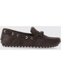 Tod's - T Timeless Lambskin Driver Loafers With Shearling Lining - Lyst
