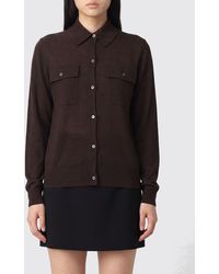P.A.R.O.S.H. - Wool, Silk And Cashmere Blend Cardigan P.A.R.O.S.H. With Patch Pockets - Lyst
