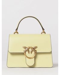 Pinko - Love One Mini Leather Handbag - Lyst