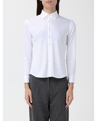 Circolo 1901 - Camisa Clásica De Algodón De Manga Larga Y Corte Slim Con Cuello Clásico - Lyst