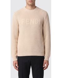 Fendi - Wool Crew Neck Pullover - Lyst